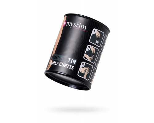 Мастурбатор MasturbaTIN Curly Curtis, TPE, белый, 4.5 см