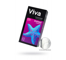 Презервативы VIVA  Точечные 12 шт, латекс, 18,5 см