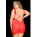 Платье Candy Girl Ella красное, 2XL