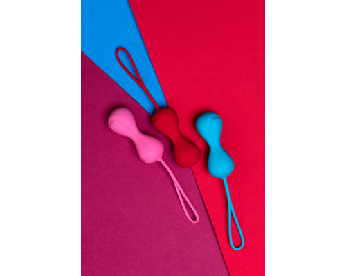 Набор вагинальных шариков Satisfyer Balls C02 Double, силикон, ассорти, Ø 3,2 см.