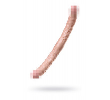 Двусторонний фаллоимитатор TOYFA RealStick Nude реалистичный, PVC, телесный, 42,5 см