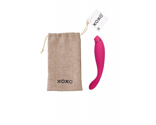 Мешочек XOXO, текстиль, коричневый, 24,5*14 см