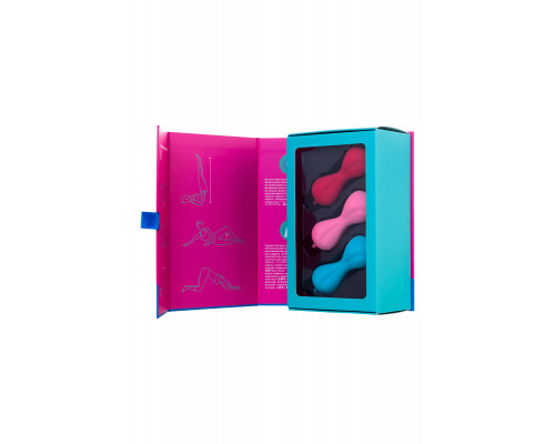 Набор вагинальных шариков Satisfyer Balls C02 Double, силикон, ассорти, Ø 3,2 см.