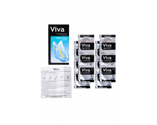 Презервативы VIVA  Ультратонкие 12 шт, латекс, 18,5 см