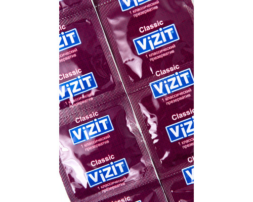 Презервативы VIZIT Classic Классические 12 шт, латекс, 18 см