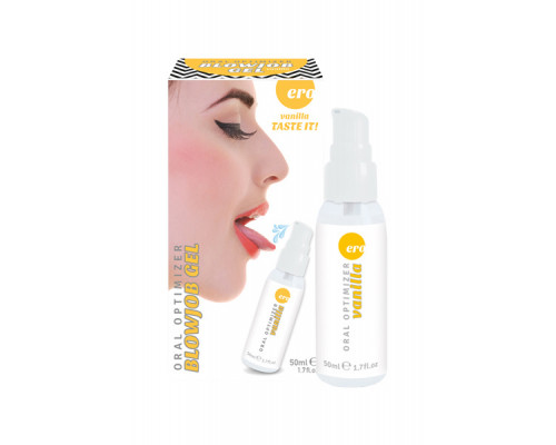 Съедобный гель Gel optimizer для орального секса, с охлаждающим эффектом, со вкусом ванили, 50 мл