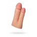 Насадка TOYFA XLover Double Pleasure  реалистичная для двойного проникновения , TPR, телесный, 19 см