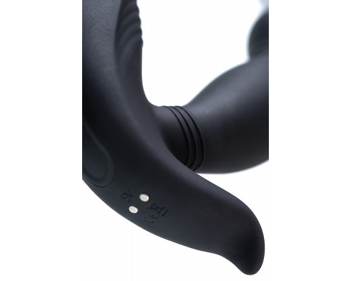 Стимулятор простаты PPPVIBE 9 W MOTOR, силикон, черный, 12 см