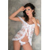 Ночная сорочка и стринги SoftLine Collection Erika, белый, M