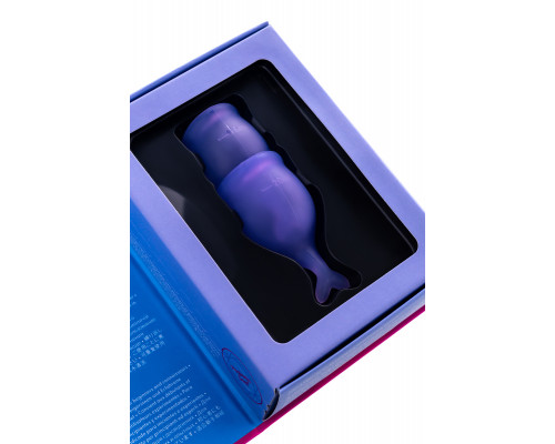 Менструальная чаша Satisfyer Feel Secure, 2 шт в наборе, силикон, фиолетовый