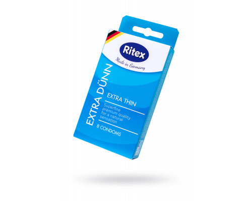 Презервативы Ritex EXTRA DÜNN №8, ультра тонкие, латекс, 18 см