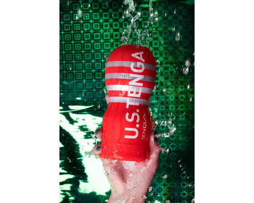 Нереалистичный мастурбатор TENGA  Deep Throat US, TPE, белый, 18,1 см
