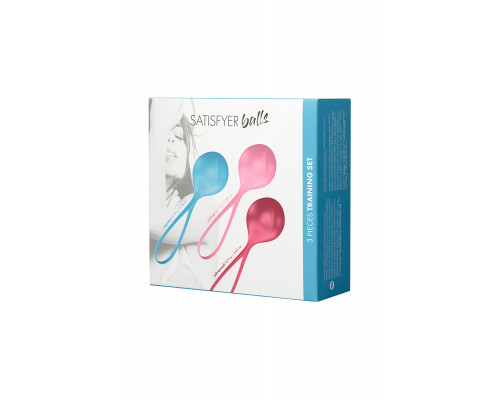 Набор вагинальных шариков Satisfyer  Balls C03 single, силикон, ассорти, Ø 3,5 см.