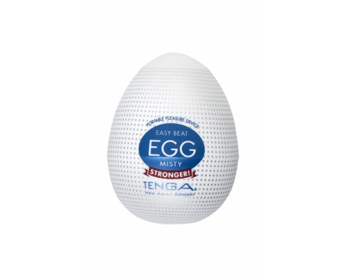 Нереалистичный мастурбатор TENGA № 9 Misty, TPE, белый, 6,1 см