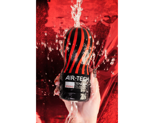Нереалистичный мастурбатор TENGA  Air-Tech Strong, TPE, белый, 15,5 см