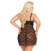 Платье wetlook SoftLine Collection Marion, черный, XXL