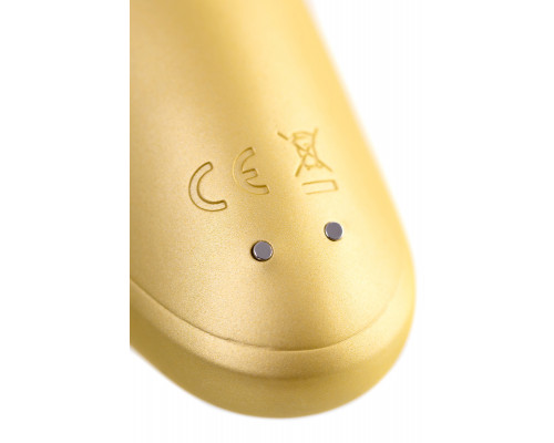 Вакуум-волновой бесконтактный стимулятор клитора Satisfyer Love Breeze, силикон, золотой, 9,5 см.