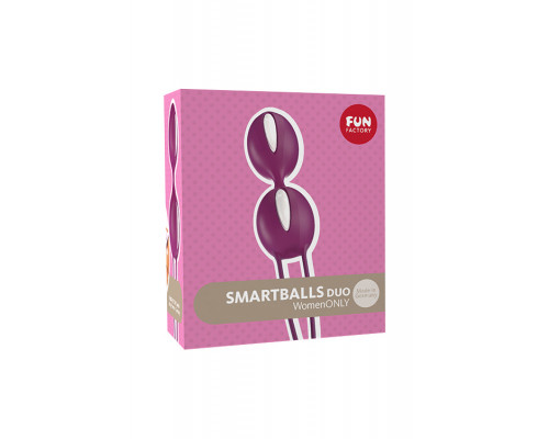 Шарик вагинальные Fun Factory SMARTBALLS DUO, силикон, фиолетовый, 17 см