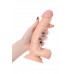 Реалистичный вибратор TOYFA RealStick Nude, PVC, телесный, 7 режимов вибрации, 20 см