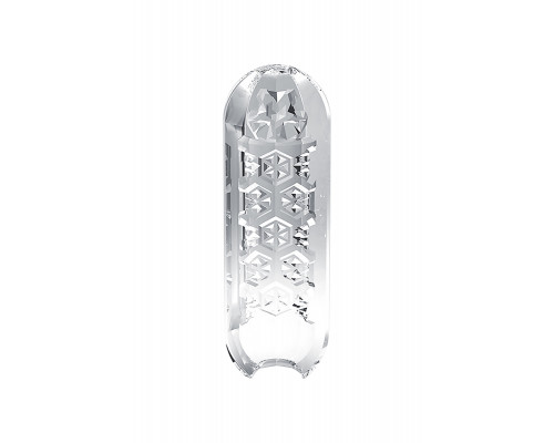 Нереалистичный мастурбатор TENGA SPINNER  Hexa, TPE, прозрачный, 13 см