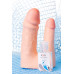 Насадка TOYFA XLover Double Pleasure  реалистичная для двойного проникновения , TPR, телесный, 19 см