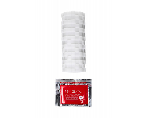 Нереалистичный мастурбатор TENGA 3D  Module, TPE, белый, 11,6 см