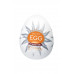 Нереалистичный мастурбатор TENGA №11 Shiny, TPE, белый, 6,1 см