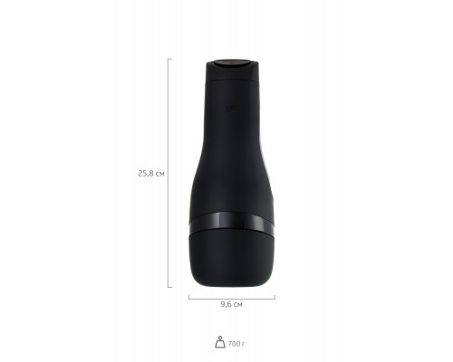 Мастурбатор нереалистичный Satisfyer  Men Classic, TPE, чёрный, 25,4 см.