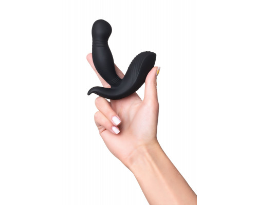 Стимулятор простаты PPPVIBE 9 W MOTOR, силикон, черный, 12 см