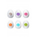 Набор нереалистиынх мастурбаторорв TENGA  EGG, TPE, белый, 6,1 см, 6 шт