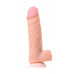 Фаллоимитатор-гигант LoveToy, реалистичный, neoskin, телесный, 27 см, Ø 6,8 см