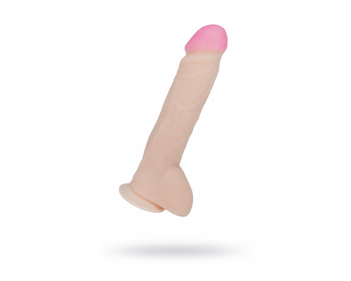 Фаллоимитатор неоскин на присоске REAL Next Lovetoy, TPR, телесный 25,5 см