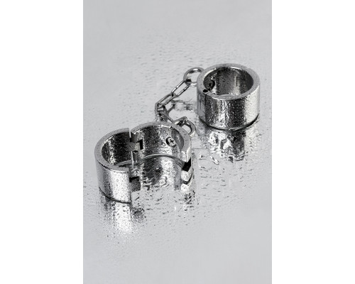 Наручники широкие, TOYFA Metal, серебристые