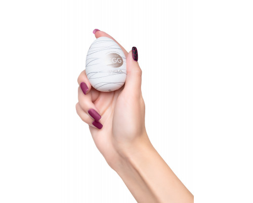 Нереалистичный мастурбатор TENGA № 6 Silky, TPE, белый, 6,1 см