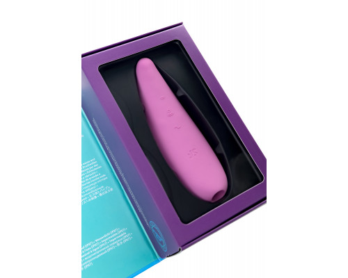 Вакуум-волновой бесконтактный стимулятор клитора Satisfyer Curvy 3+, силикон, розовый, 14,5 см.