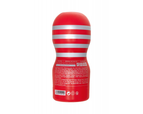 Нереалистичный мастурбатор TENGA  Deep Throat US, TPE, белый, 18,1 см