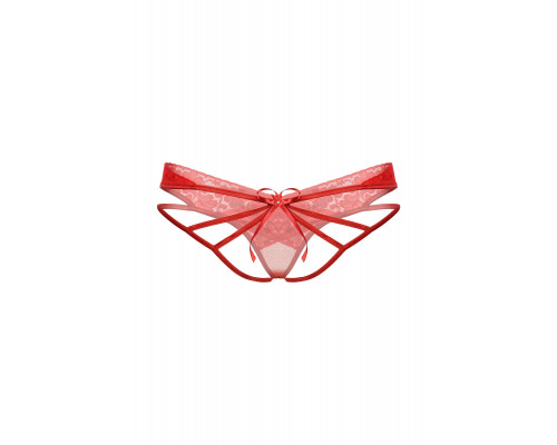 Стринги с двойным доступом SoftLine Collection, красный, S/M