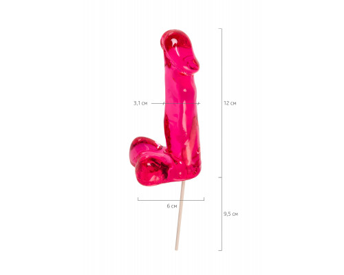 Леденец Sosuчki, «Пенис Bubble Gum», розовый