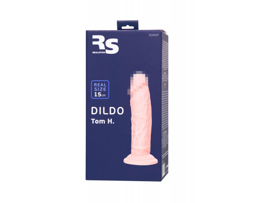 Фаллоимитатор RealStick Silicone Tom H, сайлекспан, телесный, 15 см