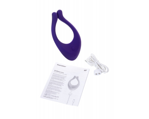 Многофункциональный стимулятор для пар Satisfyer Partner Multifun 1, силикон, фиолетовый, 13,5 см.