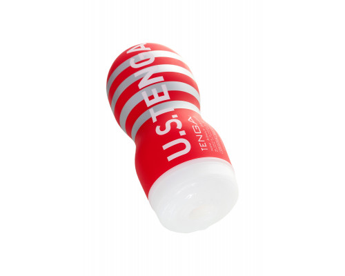 Нереалистичный мастурбатор TENGA  Deep Throat US, TPE, белый, 18,1 см