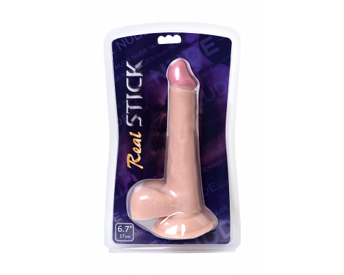 Реалистичный фаллоимитатор TOYFA RealStick Nude, PVC, телесный, 22,5 см