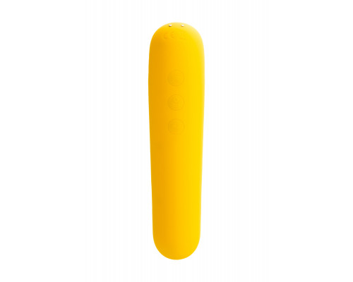Вакуум-волновой бесконтактный стимулятор клитора Satisfyer Dual Love, силикон, жёлтый, 16 см.