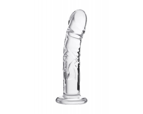 Нереалистичный фаллоимитатор Sexus Glass, стекло, прозрачный, 19,5 см
