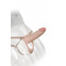 Фаллопротез LoveToy поясной, телесный, 18 см