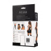 Платье Glossy Rimma с сеточкой из материала Wetlook, черное, L