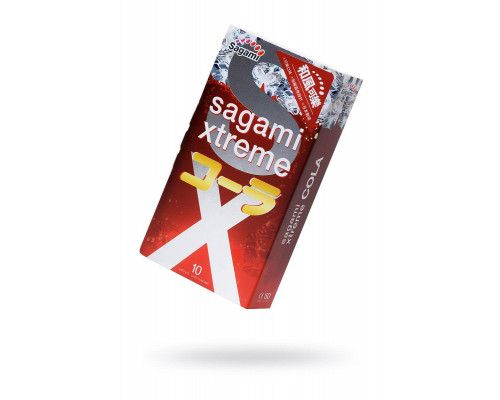 Презервативы Sagami, xtreme, cola, латекс, 19 см, 5,2 см, 10 шт.