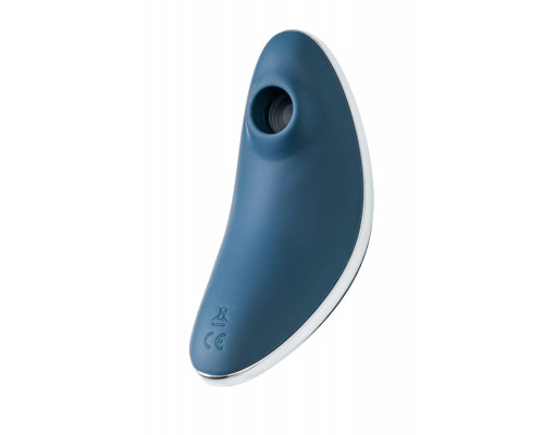Вакуум-волновой стимулятор клитора с вибрацией Satisfyer Vulva Lover 1, силикон, синий, 11,9 см