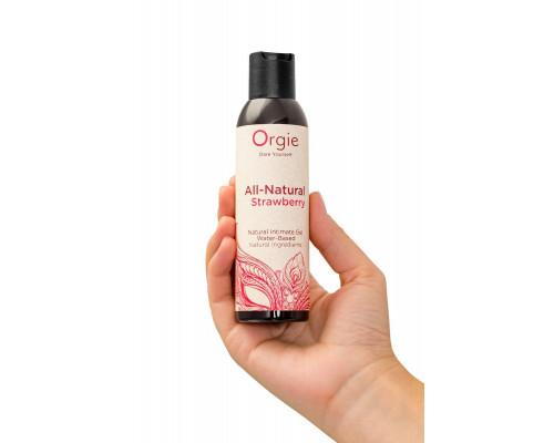 Интимный гель Orgie ALL - NATURAL STRAWBERRY на водной основе, 150 мл