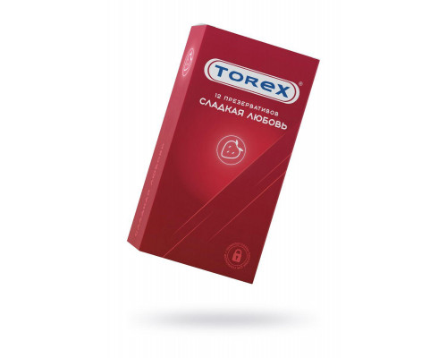 Презервативы Torex, «Сладкая любовь», латекс, 19 см, 5,5 см, 12 шт.